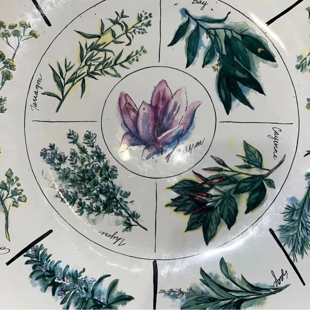 Williams Sonoma large bowl covered in Herbs